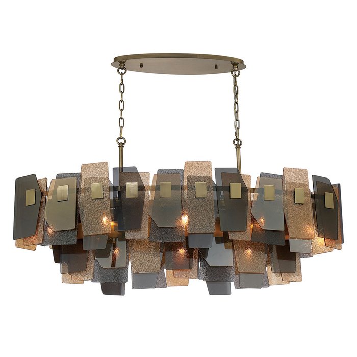 Подвесная люстра POINT SP13 (стекло, цвет дымчатый)