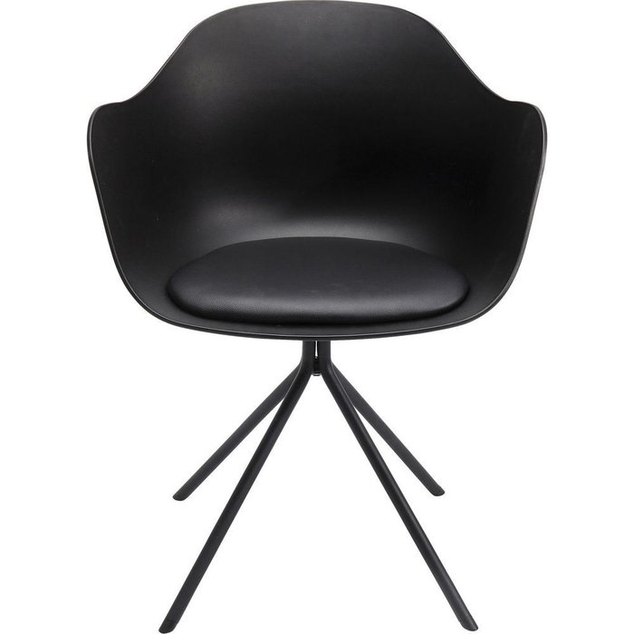 Стул с подлокотниками Brentwood черного цвета - купить Обеденные стулья по цене 32110.0