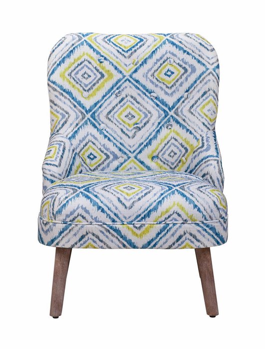 Кресло Erwin Rhomb сине-желтого цвета - купить Интерьерные кресла по цене 24750.0