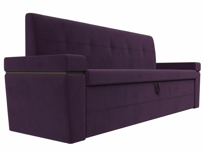 Прямой диван-кровать Деметра фиолетового цвета - лучшие Прямые диваны в INMYROOM