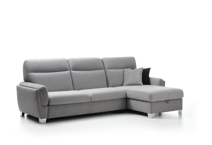 Угловой диван Stelo серого цвета - лучшие Угловые диваны в INMYROOM