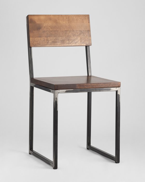 Стул Квадрум из массива березы и стали  - купить Обеденные стулья по цене 16190.0