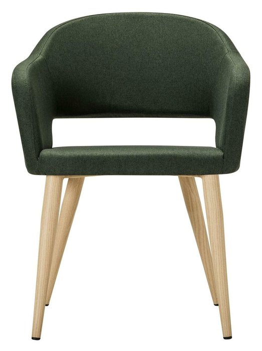 Стул Oscar темно-зеленого цвета с бежевыми ножками - купить Обеденные стулья по цене 10990.0