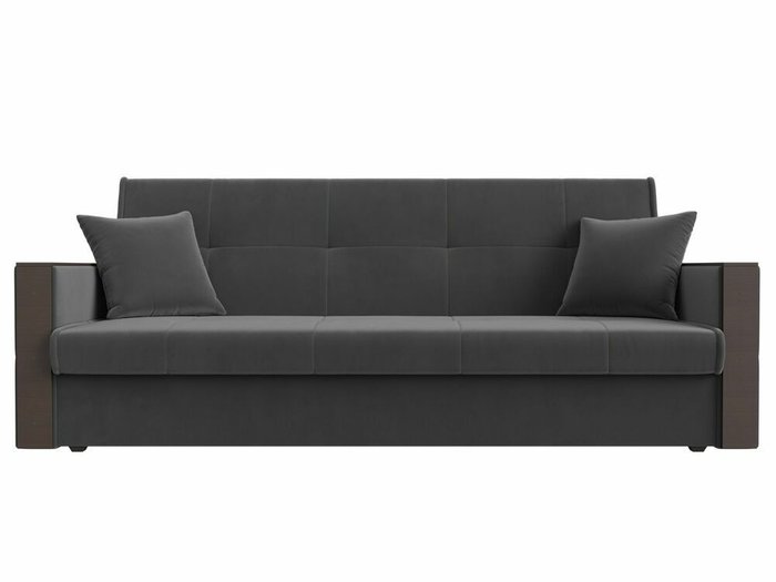 Прямой диван-кровать Валенсия серого цвета (книжка) - купить Прямые диваны по цене 28999.0