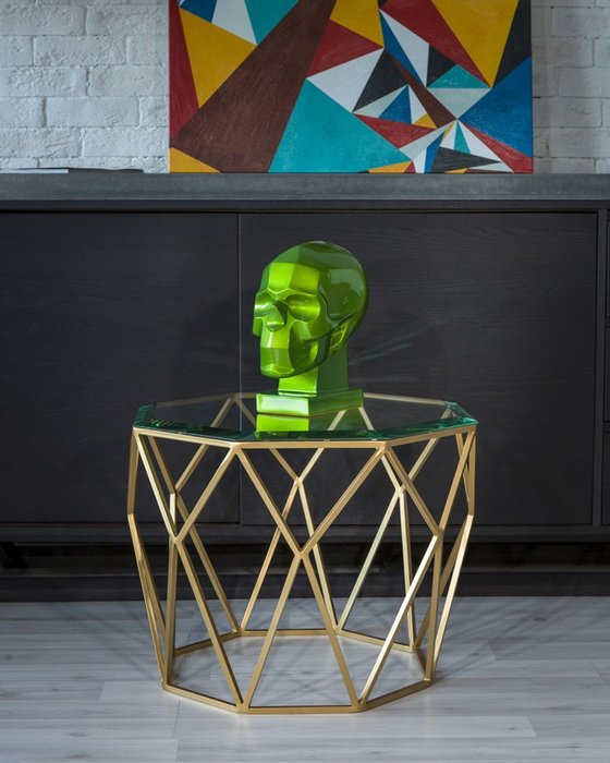 Стол Crown со стеклянной столешницей - купить Журнальные столики по цене 25000.0