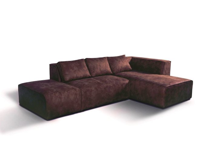 Диван угловой Industrial Loft коричневого цвета - купить Угловые диваны по цене 89000.0