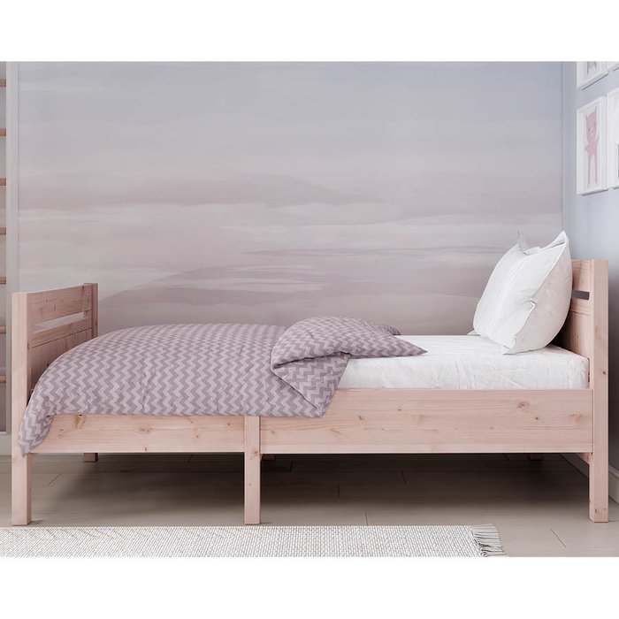Раздвижная кровать Сынод 80х200 бежевого цвета - лучшие Одноярусные кроватки в INMYROOM