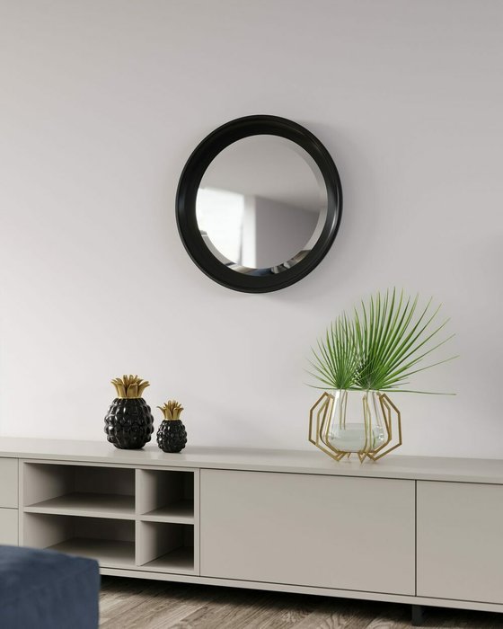 Настенное зеркало ArteL D60 черного цвета - купить Настенные зеркала по цене 37000.0