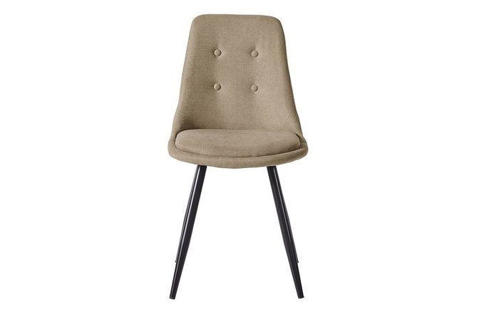 Стул с металлическими ножками кремового цвета - купить Обеденные стулья по цене 8100.0