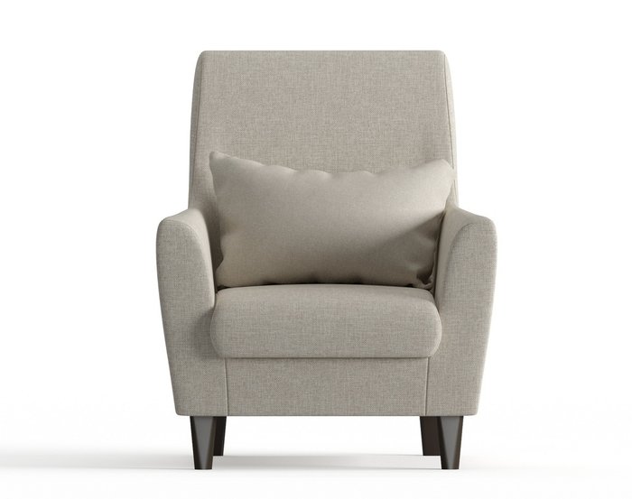 Кресло из рогожки Кастилия бежевого цвета - купить Интерьерные кресла по цене 10190.0