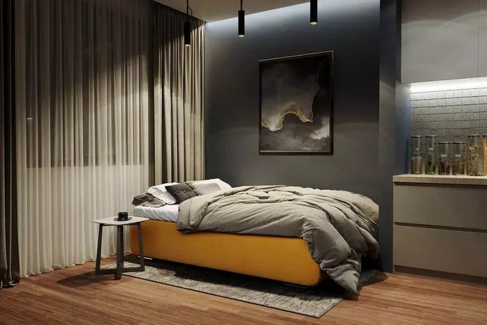 Диван-кровать Лаки желтого цвета - лучшие Прямые диваны в INMYROOM