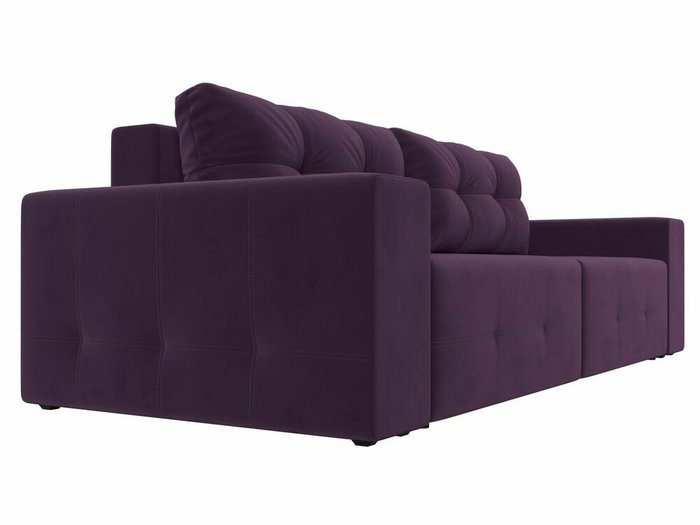 Прямой диван-кровать Перри фиолетового цвета - лучшие Прямые диваны в INMYROOM