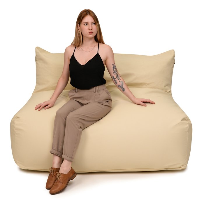 Бескаркасный диван Модерн светло-бежевого цвета - лучшие Бескаркасная мебель в INMYROOM