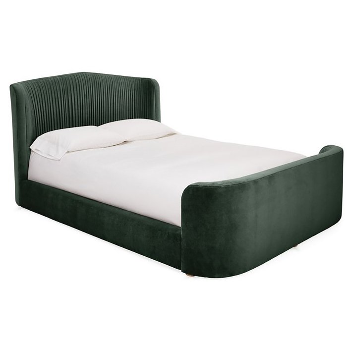 Кровать Clio Panel темно-зеленого цвета 160x200  - купить Кровати для спальни по цене 160000.0
