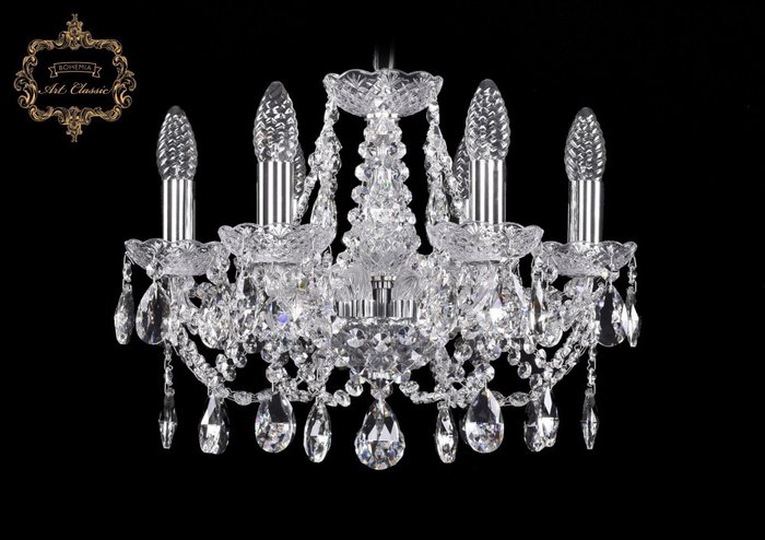 Хрустальная подвесная люстра Art Classic 44501 11.21.6.141.Cr.Sp подсвечник Хрустальная подвесная люстра Art Classic 44501 11.21.6.141.Cr.Sp подсвечник