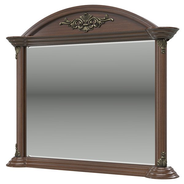 Зеркало настенное Да Винчи коричневого цвета