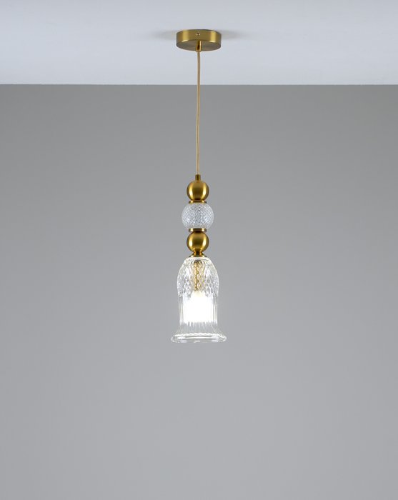 Подвесной светильник Glassy бронзового цвета - купить Подвесные светильники по цене 7890.0