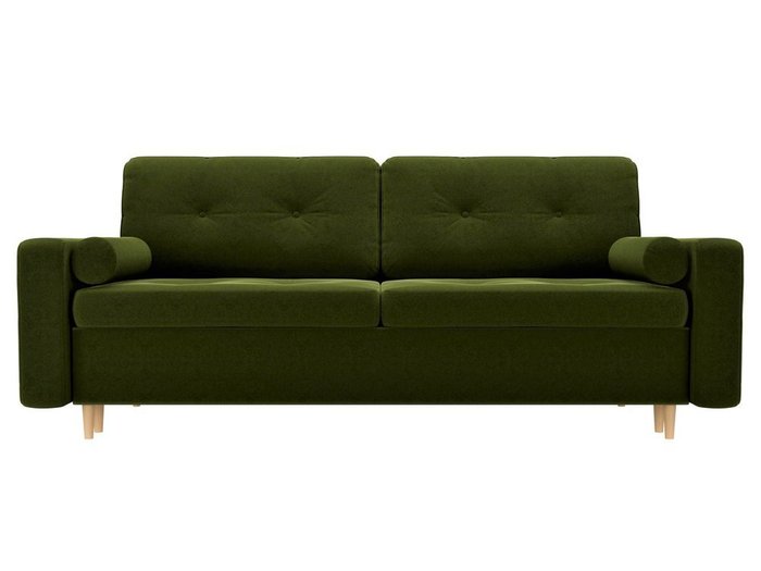 Прямой диван-кровать Белфаст зеленого цвета (тик-так) - купить Прямые диваны по цене 31990.0