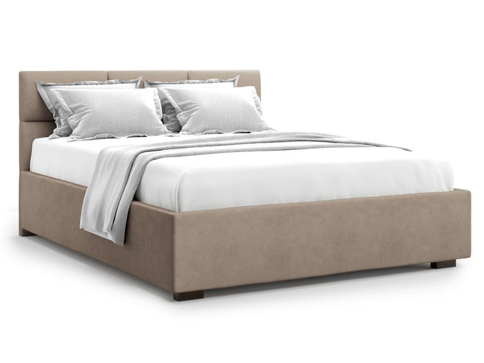 Кровать Bolsena 160х200 светло-коричневого цвета с подъемным механизмом - купить Кровати для спальни по цене 40000.0
