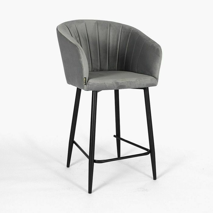 Барный стул Гарда серого цвета