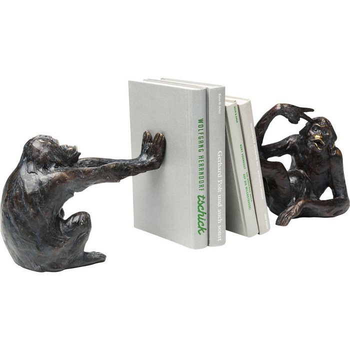 Книгодержатель Monkey черного цвета - купить Фигуры и статуэтки по цене 13470.0