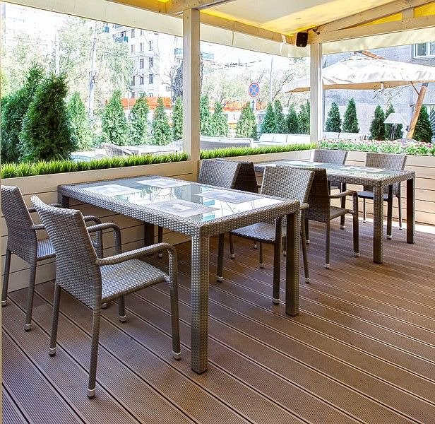 Стол Милан со стеклянной столешницей  - лучшие Садовые столы в INMYROOM