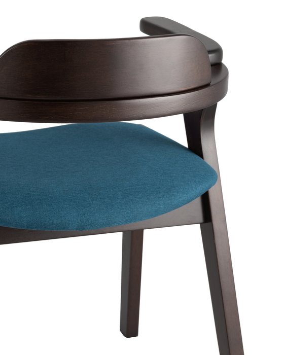 Стул Vincent с мягким сиденьем синего цвета - лучшие Обеденные стулья в INMYROOM