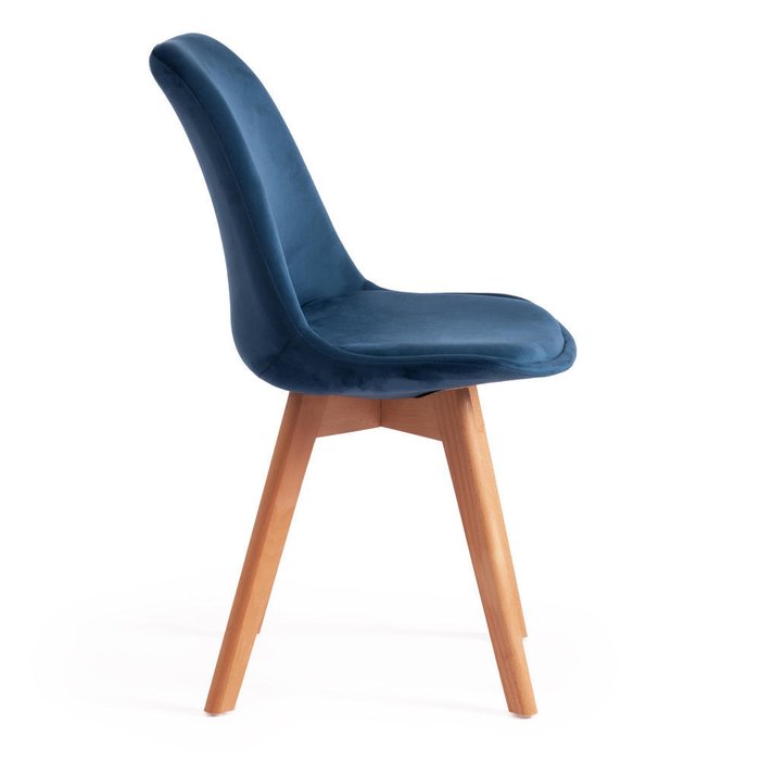 Набор из четырех стульев Tulip синего цвета - купить Обеденные стулья по цене 19560.0