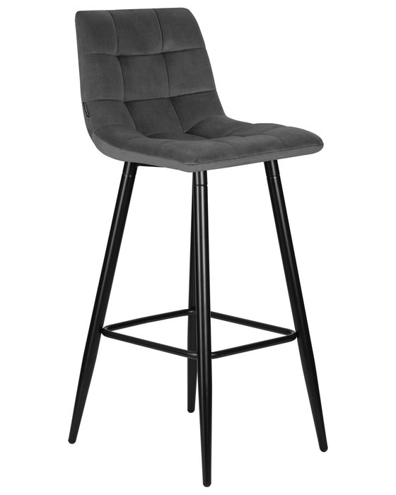 Стул барный Nicole темно-серого цвета - купить Барные стулья по цене 6960.0