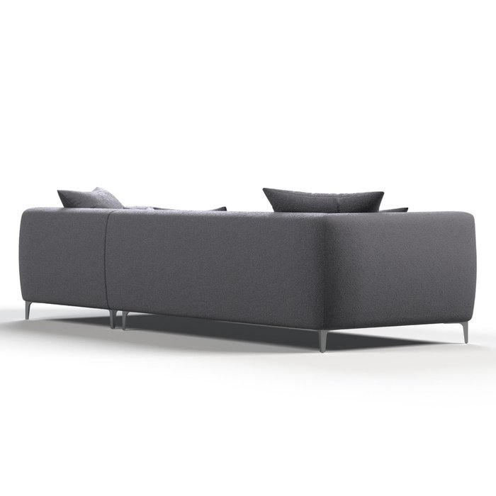 Угловой диван Elegant серого цвета правый - лучшие Угловые диваны в INMYROOM