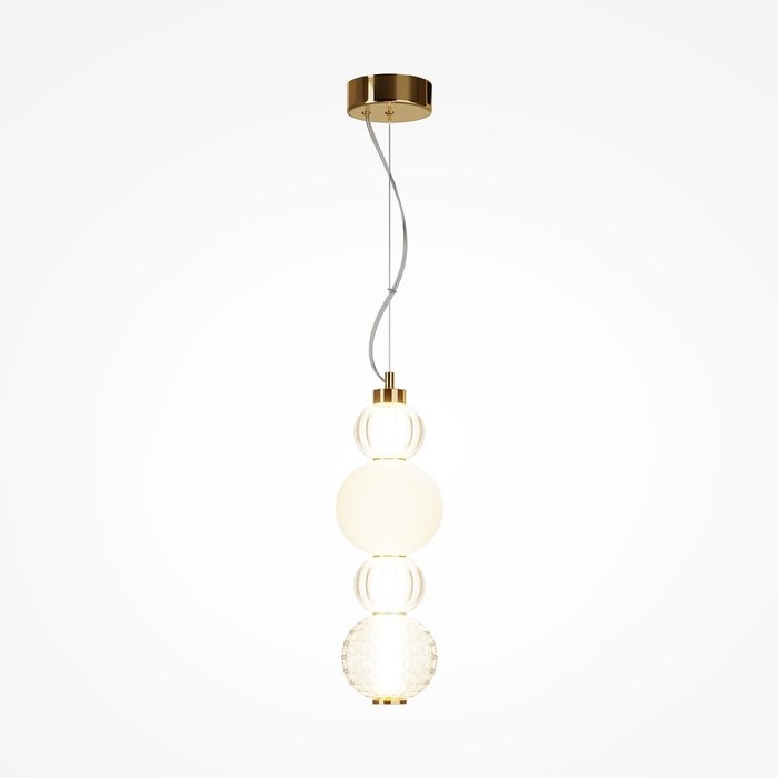 Подвесной светильник Collar Pendant бело-золотого цвета - купить Подвесные светильники по цене 16490.0