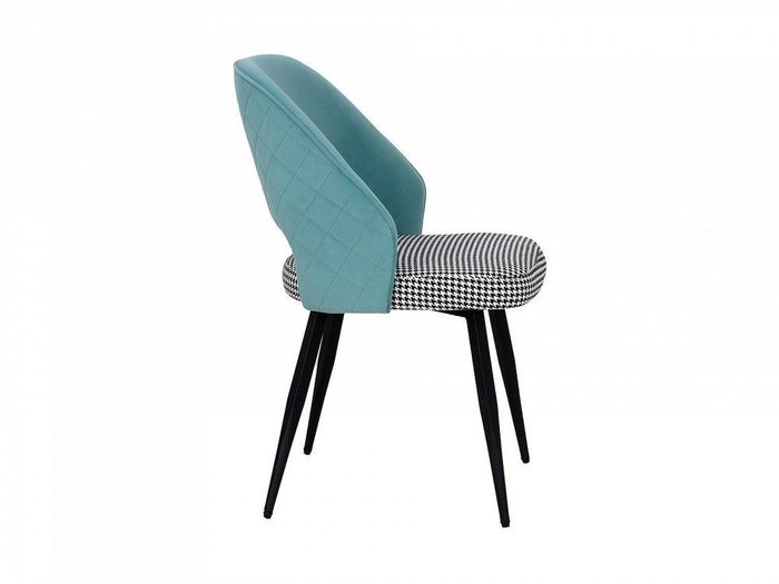 Кресло Buro со спинкой голубого цвета  - лучшие Обеденные стулья в INMYROOM