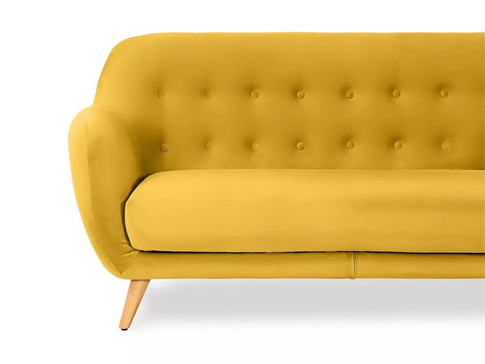 Диван Loa желтого цвета - лучшие Прямые диваны в INMYROOM