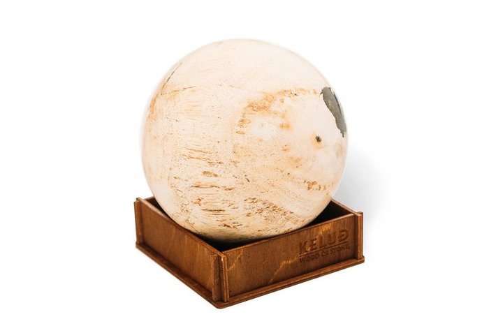 Декоративный шар из окаменелого дерева 383670 - купить Фигуры и статуэтки по цене 5150.0
