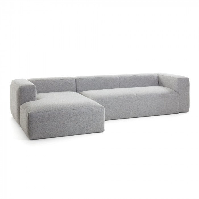 Угловой диван Blok светло-серого цвета - купить Угловые диваны по цене 303990.0