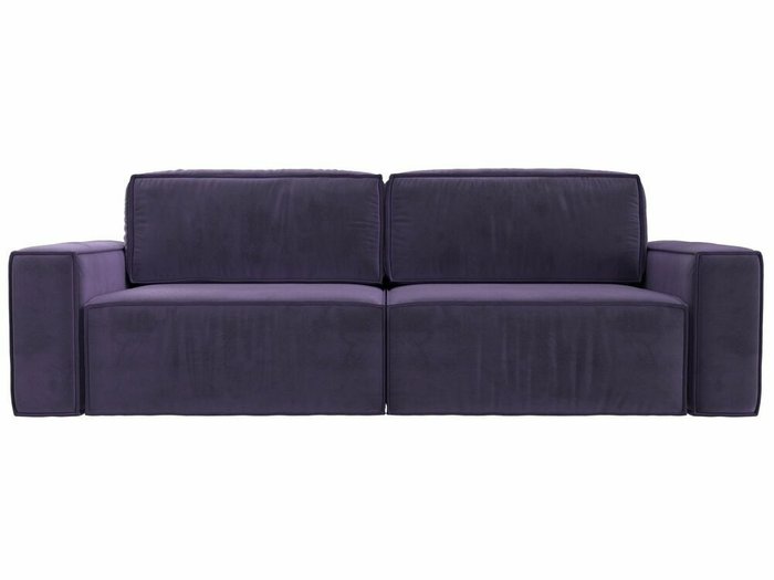 Прямой диван-кровать Прага классик фиолетового цвета - купить Прямые диваны по цене 71999.0