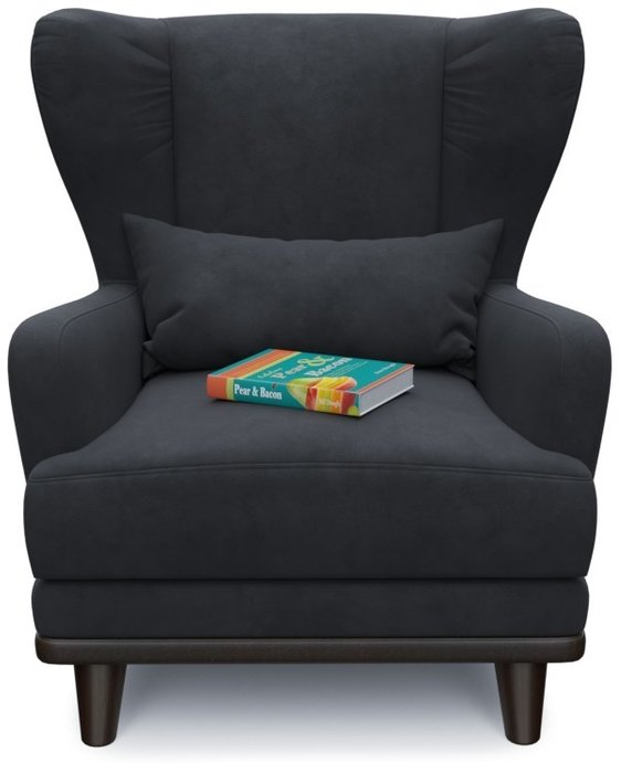 Кресло Роберт Блэк черного цвета - купить Интерьерные кресла по цене 6350.0