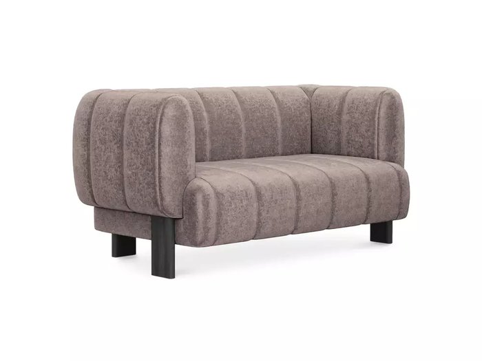 Диван Cassis М коричневого цвета с черными ножками 