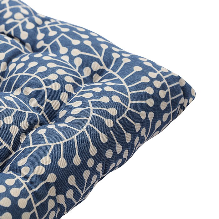 Подушка на стул Scandinavian Touch 40х40 темно-синего цвета - лучшие Декоративные подушки в INMYROOM