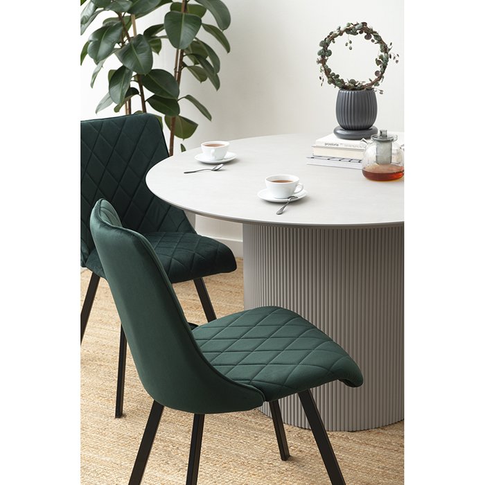Кресло Sophie темно-зеленого цвета - лучшие Обеденные стулья в INMYROOM