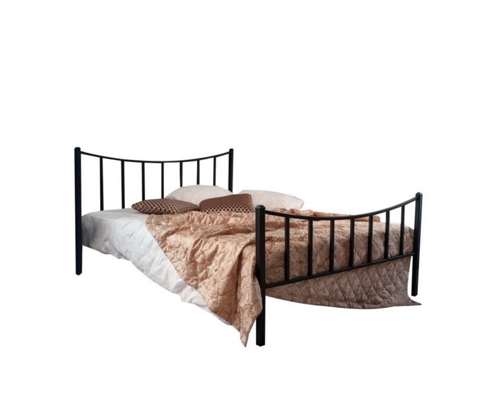 Кровать Ринальди 160х200 черного цвета - купить Кровати для спальни по цене 28990.0