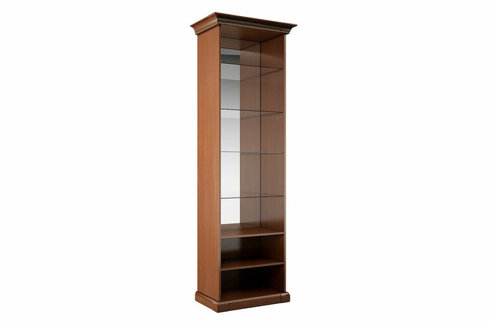 Шкаф-витрина Луара коричневого цвета - купить Шкафы витринные по цене 43690.0