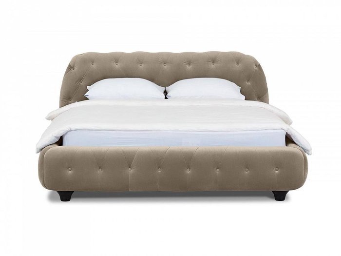 Кровать Cloud серо-коричневого цвета 160х200 - купить Кровати для спальни по цене 68080.0