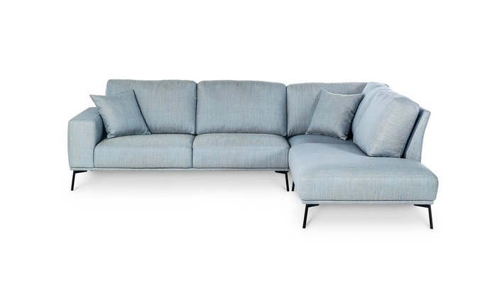Угловой диван Mondo голубого цвета