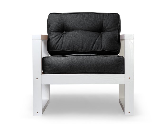 Кресло Астер с обивкой из рогожки черного цвета - купить Интерьерные кресла по цене 17990.0