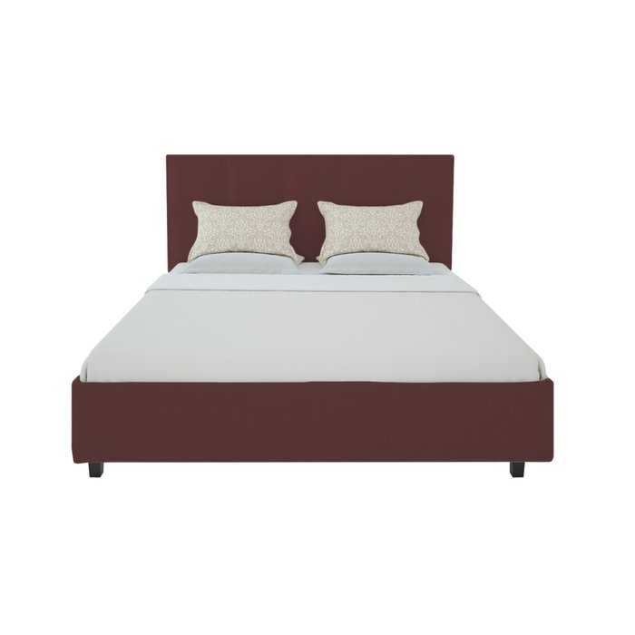 Кровать Royal Black Велюр Коричневый 140х200 - лучшие Кровати для спальни в INMYROOM