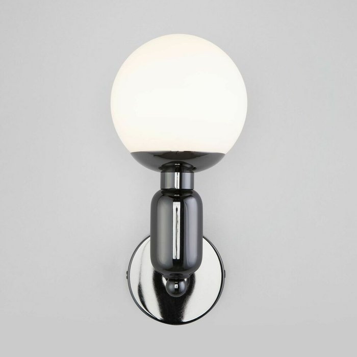 Настенный светильник со стеклянным плафоном 50251/1 черный жемчуг Bubble - лучшие Бра и настенные светильники в INMYROOM