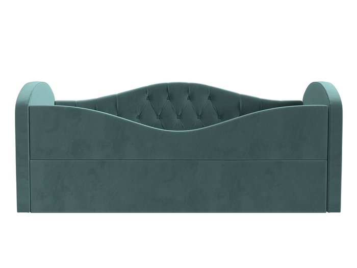 Детская кровать Сказка Люкс 75х160 бирюзового цвета - купить Одноярусные кроватки по цене 34990.0