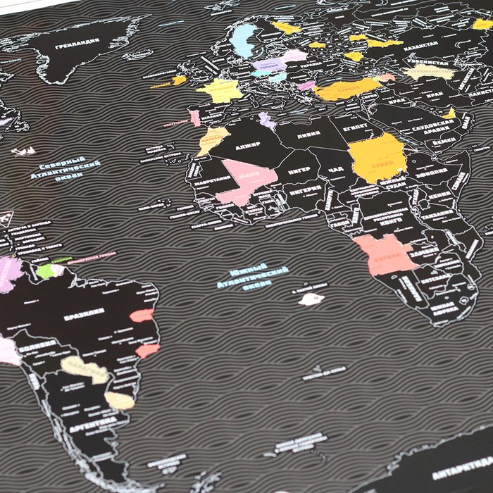 Карта true map plus black - лучшие Декор стен в INMYROOM