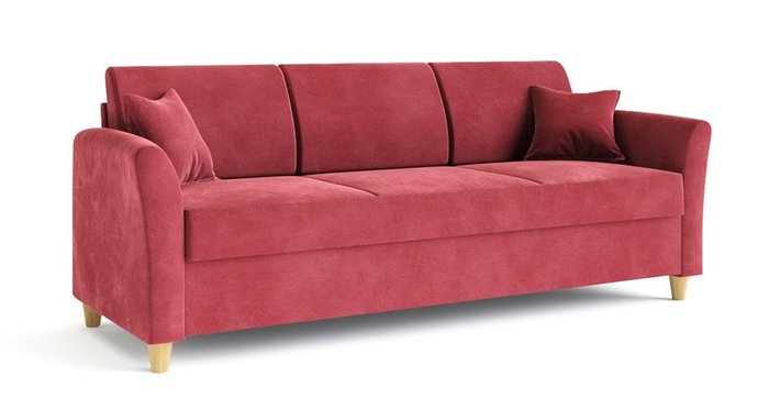 Диван-кровать Катарина красного цвета - купить Прямые диваны по цене 55577.0